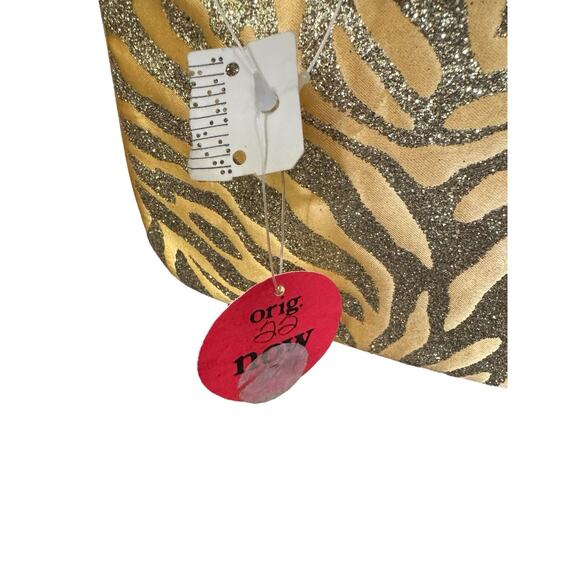 VTG Gold Sequin Clutch Handbag Purse Night Out Party Birthday Princess NWT - Picture 4 of 9